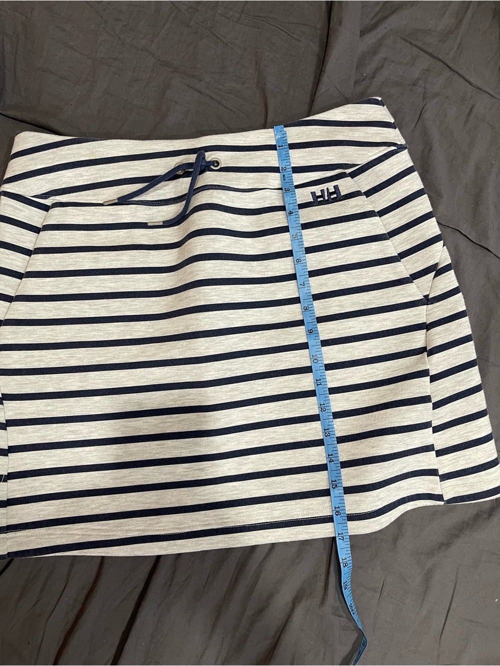 Helly Hansen Navy and Gray Striped Mini Skirt - Picture 8 of 8